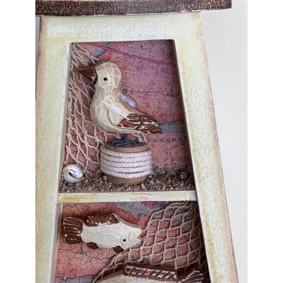 Vintage Wooden Lighthouse Shadowbox Wall/Table Decor - Picture 4 of 7